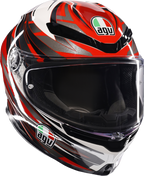 AGV K6 S Helmet - Reeval - White/Red/Gray - XL