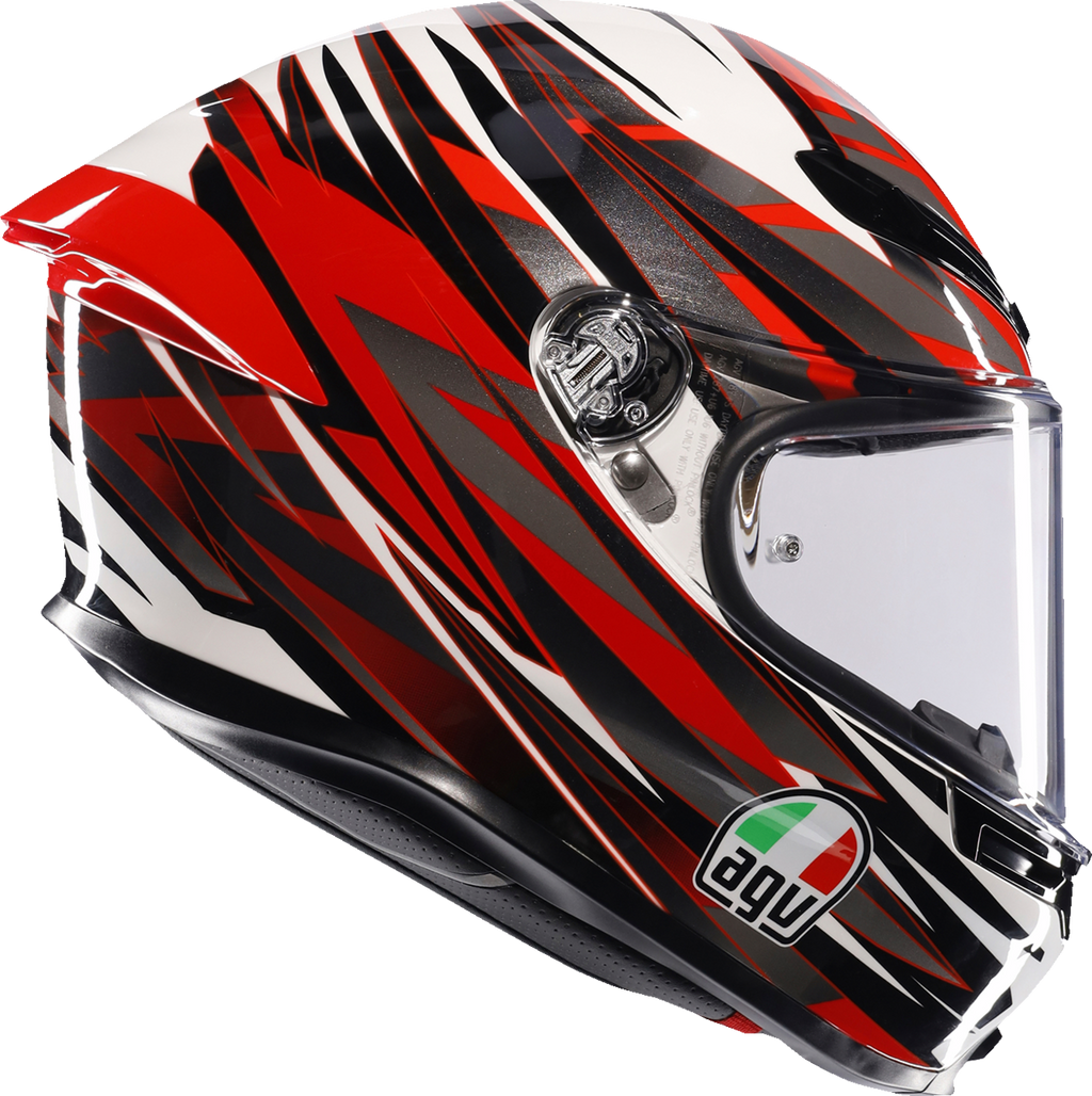 AGV K6 S Helmet - Reeval - White/Red/Gray - XL