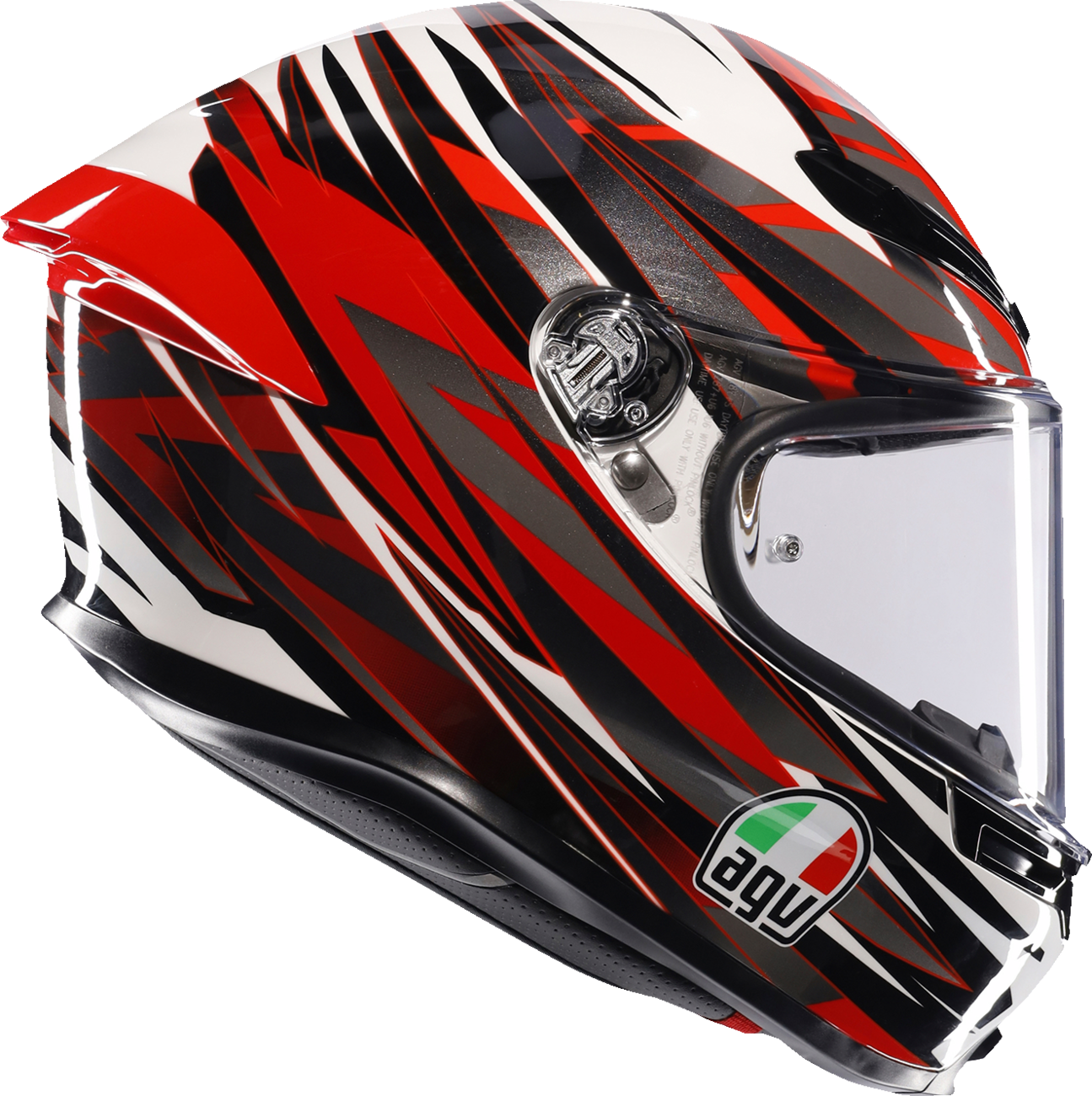 AGV K6 S Helmet - Reeval - White/Red/Gray - XL