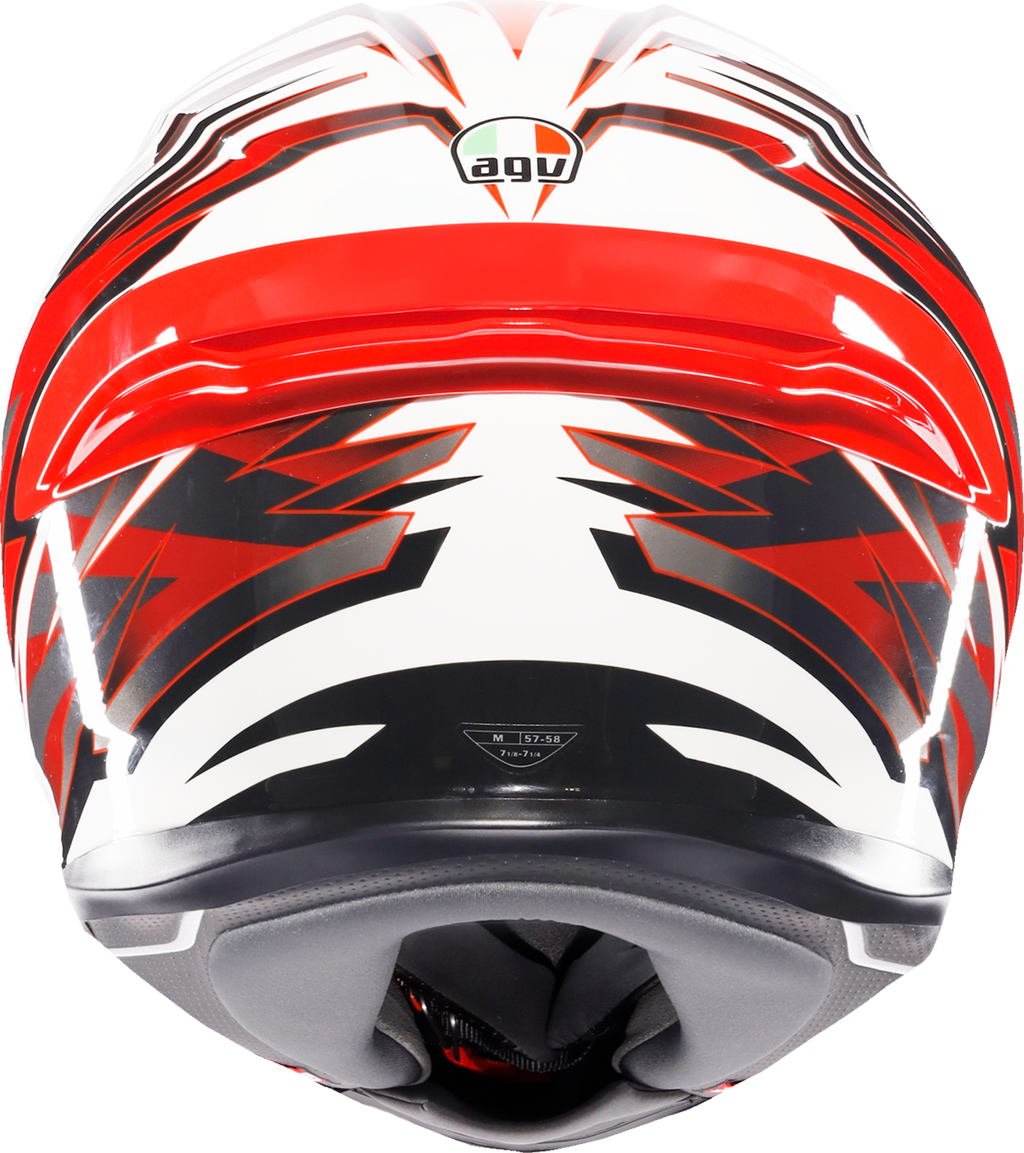 AGV K6 S Helmet - Reeval - White/Red/Gray - XL