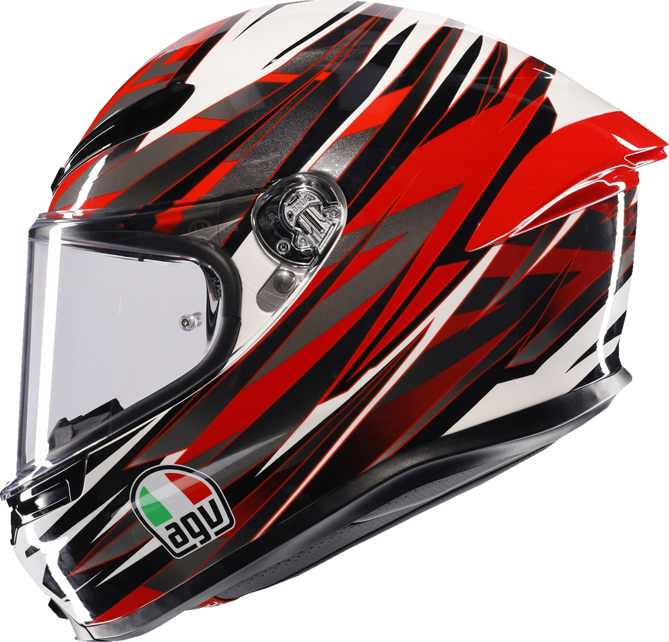 AGV K6 S Helmet - Reeval - White/Red/Gray - XL