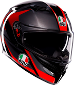 AGV K3 Helmet - Striga - Black/Gray/Red