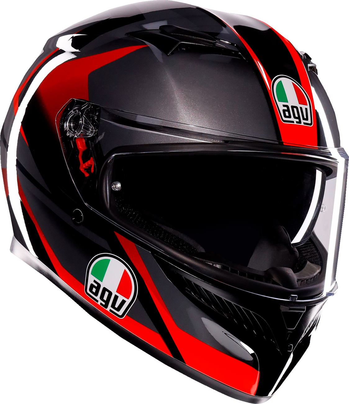 K3 Helmet - Striga - Black/Gray/Red - XL (1)