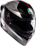 K1 S Helmet - Lap - Matte Black/Gray/Red - XL (1)
