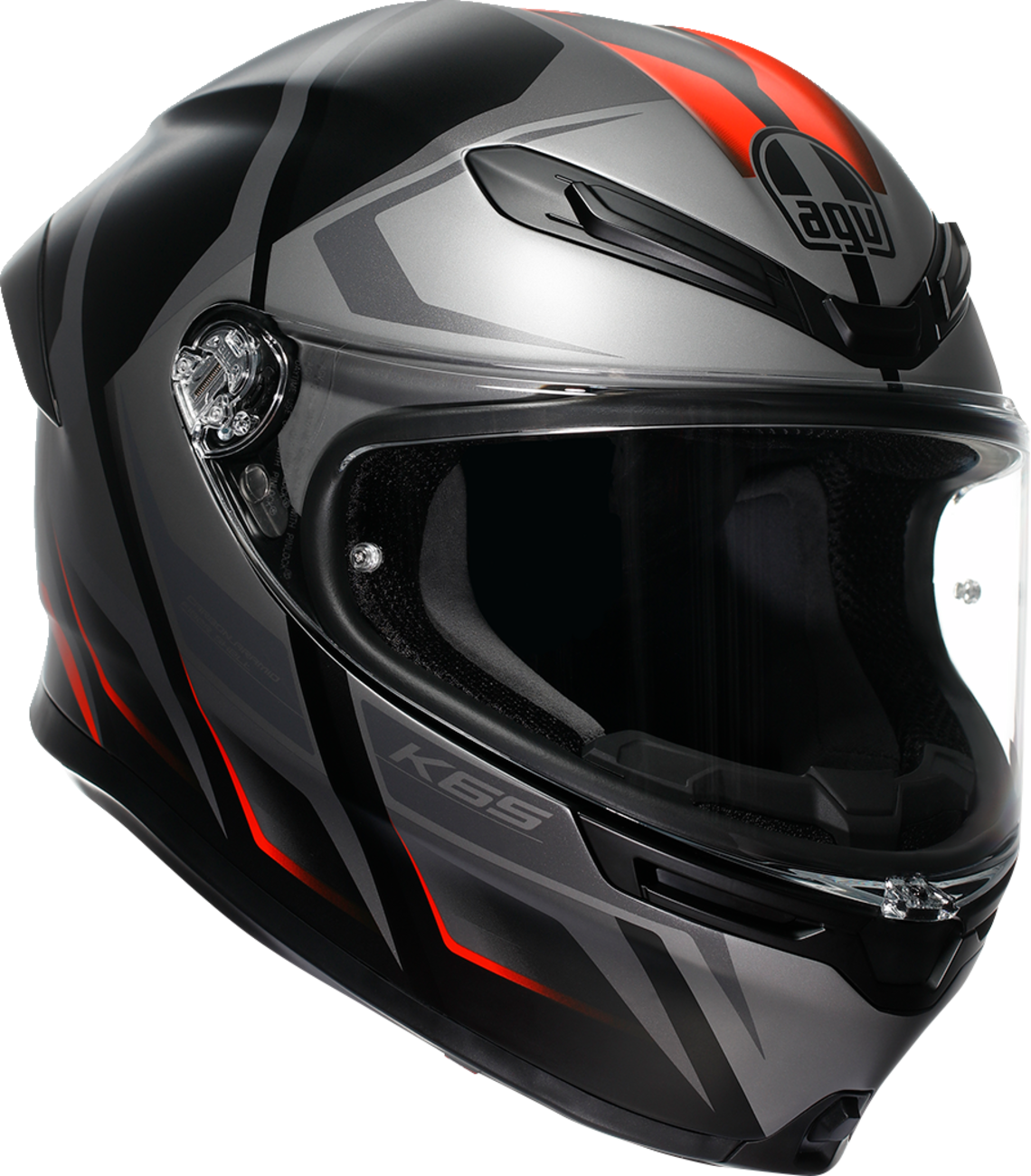 K6 S Helmet - Karve - Matte Black/Gray/Red - XL (1)