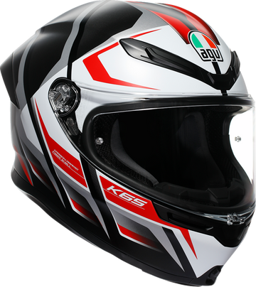 AGV K6 S Helmet - Karve - Matte Black/White/Red - XL