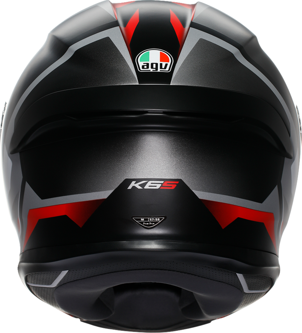 AGV K6 S Helmet - Karve - Matte Black/White/Red - XL
