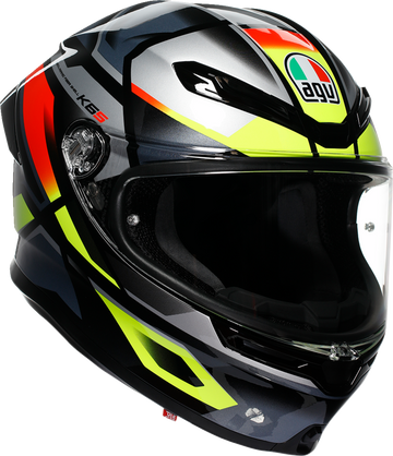 K6 S Helmet - Erazer - Black/Red/Yellow Fluo - Large (1)