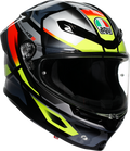 K6 S Helmet - Erazer - Black/Red/Yellow Fluo - XL (1)