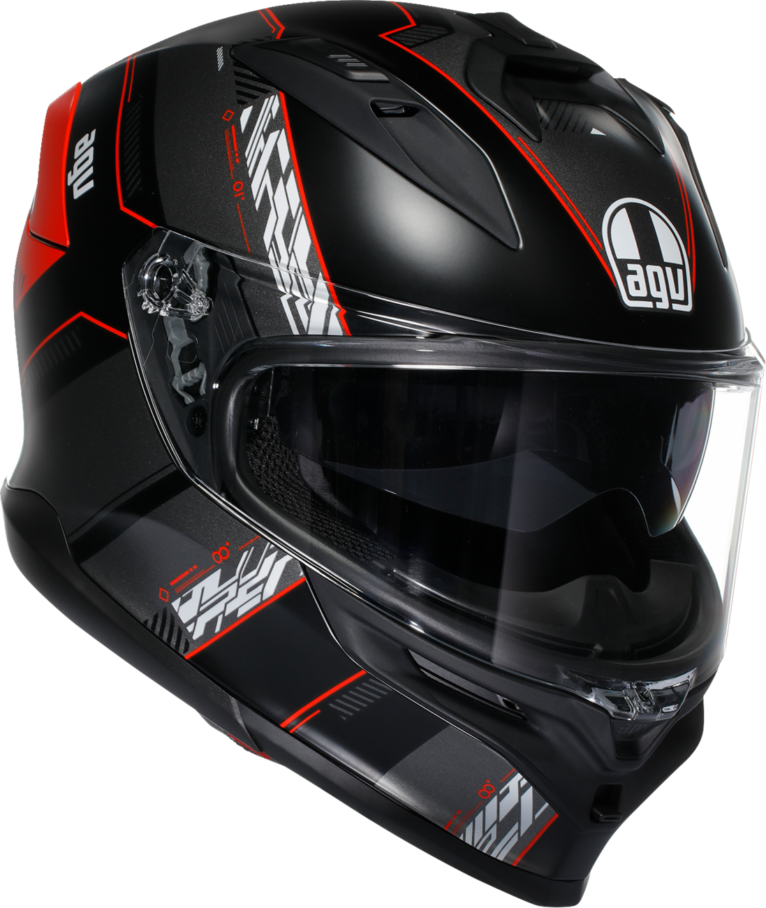 AGV K7 Helmet - Kyber - Matte Black/Red