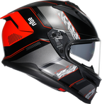AGV K7 Helmet - Kyber - Matte Black/Red - Large