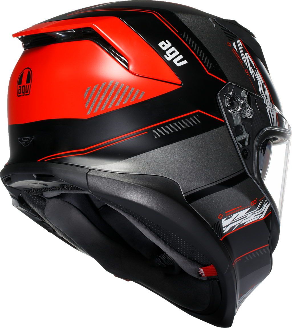AGV K7 Helmet - Kyber - Matte Black/Red - Large