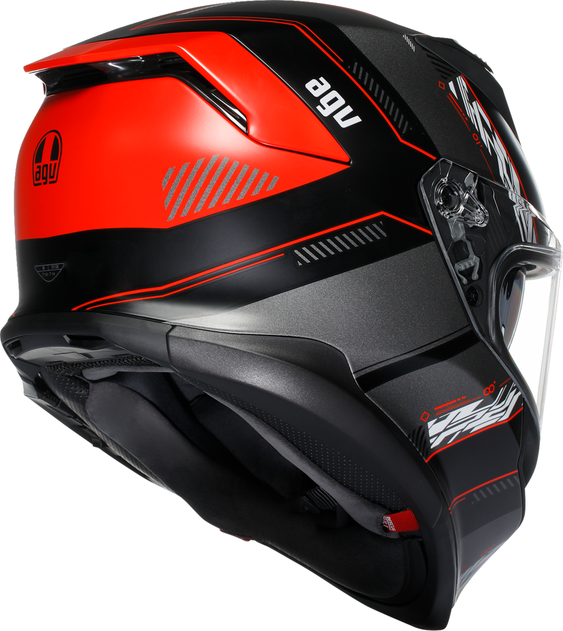 AGV K7 Helmet - Kyber - Matte Black/Red - Large