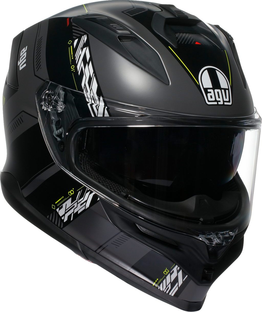 K7 Helmet - Kyber - Matte Gray/Yellow Fluo - Small (1)