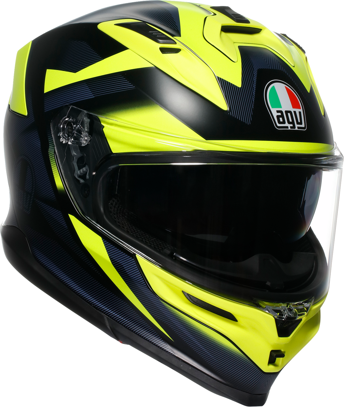 AGV K7 Helmet - Glimpse - Matte Black/Yellow Fluo - Small
