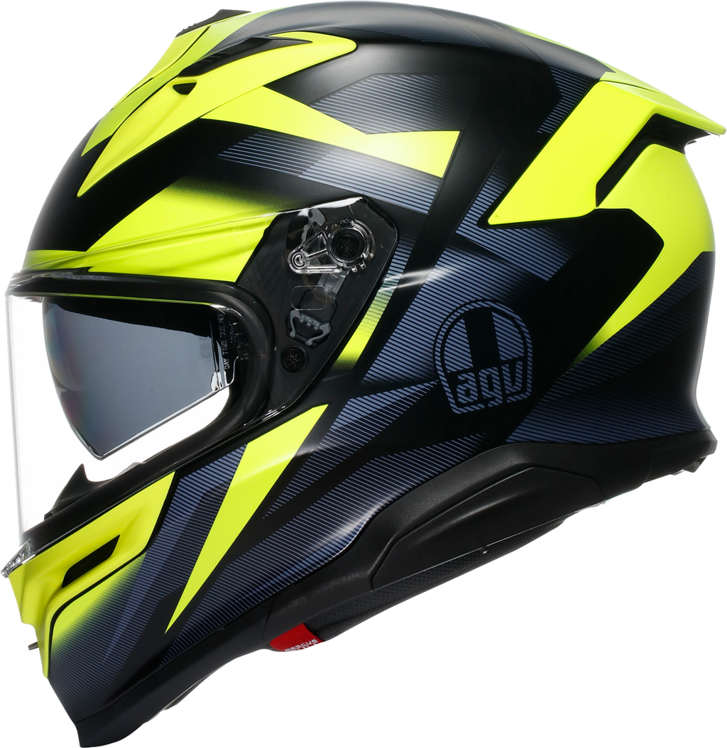 AGV K7 Helmet - Glimpse - Matte Black/Yellow Fluo - Small