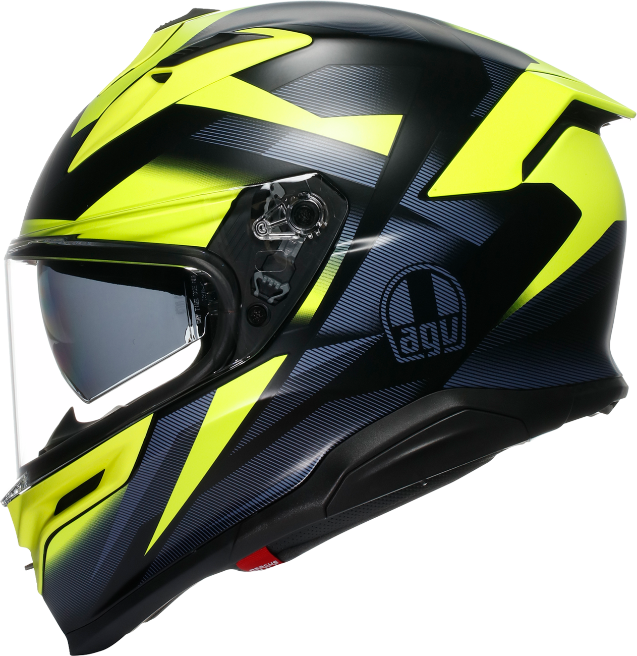 AGV K7 Helmet - Glimpse - Matte Black/Yellow Fluo - Small