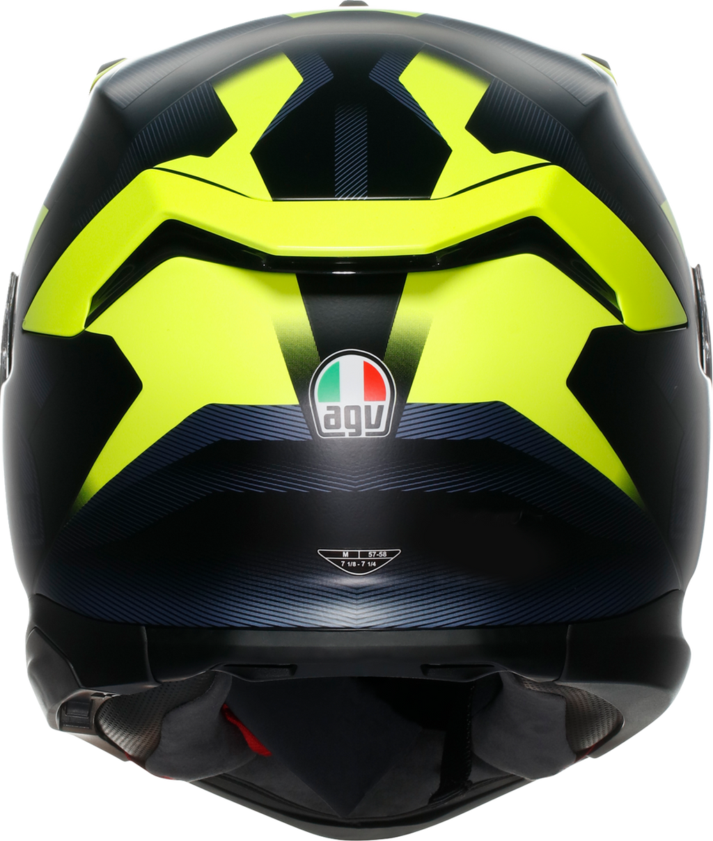 AGV K7 Helmet - Glimpse - Matte Black/Yellow Fluo - Small