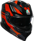 K7 Helmet - Taurax - Black/Red - Large (1)