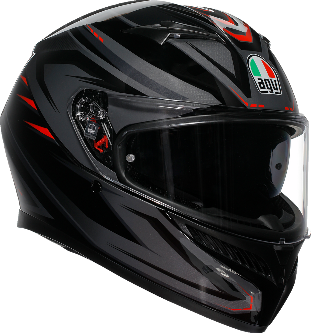K3 Helmet - Syth - Black/Red - Medium (1)