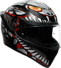 K1 S Helmet - Lyzard - Matte Black/Gray/Red - Small (1)
