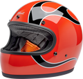 Biltwell Gringo Competition Orange W/flames Helmet