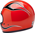 Biltwell Gringo Competition Orange W/flames Helmet