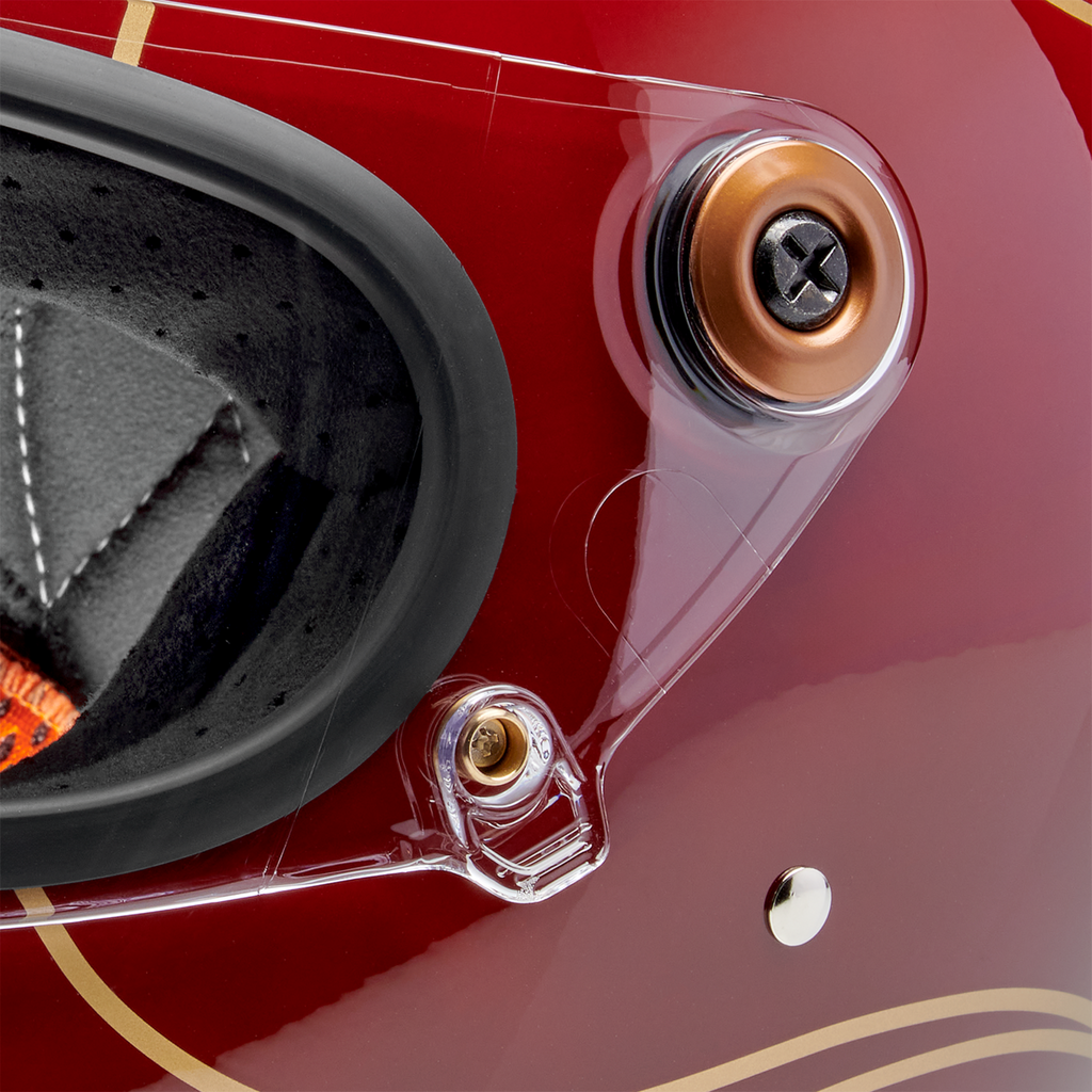 Biltwell Gringo S Gloss Garnet Red With Flames Helmet