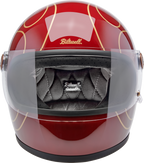 Biltwell Gringo S Gloss Garnet Red With Flames Helmet