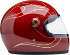 Biltwell Gringo S Gloss Garnet Red With Flames Helmet