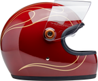 Biltwell Gringo S Gloss Garnet Red With Flames Helmet