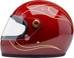 Biltwell Gringo S Gloss Garnet Red With Flames Helmet