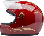 Biltwell Gringo S Gloss Garnet Red With Flames Helmet