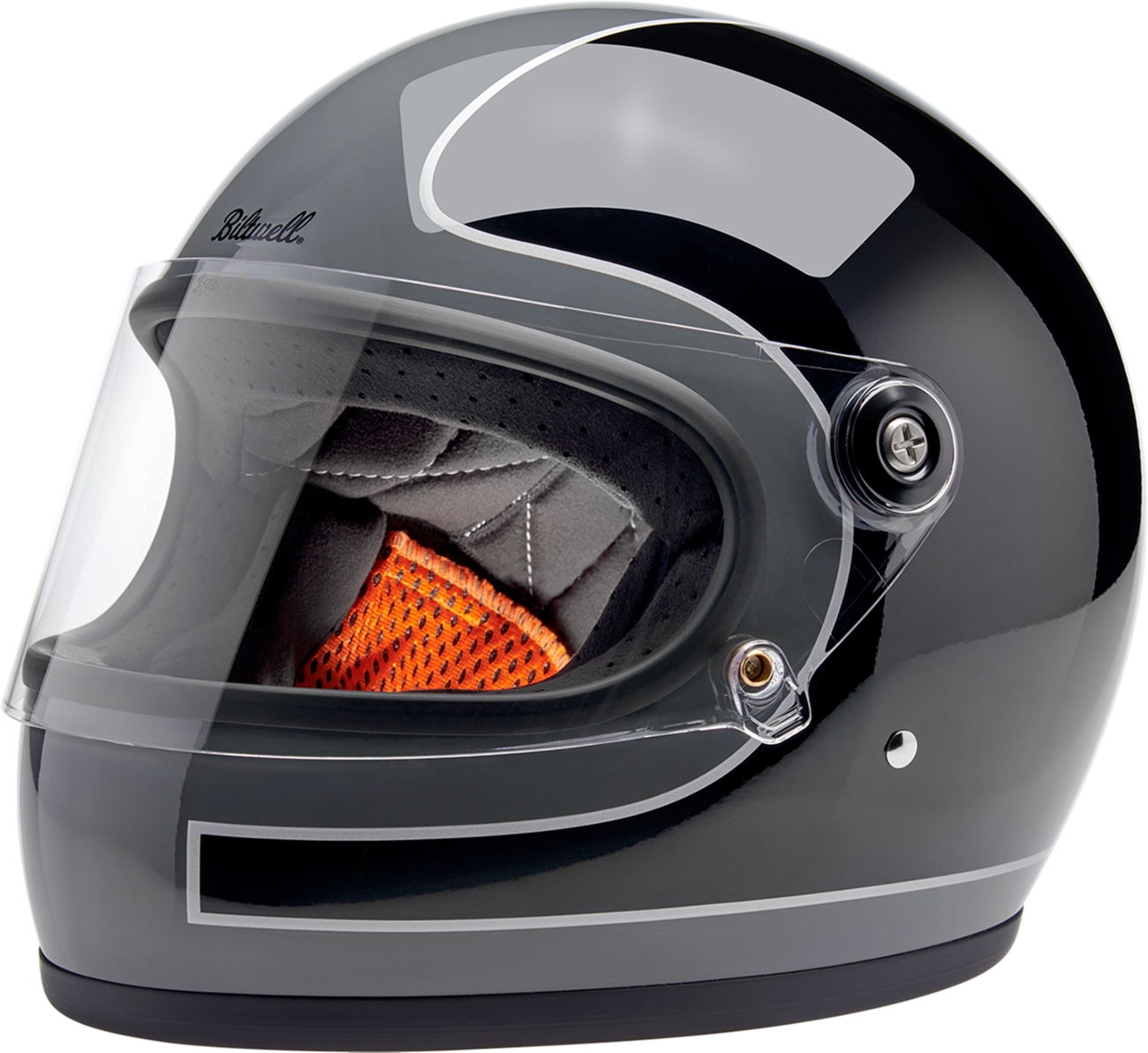 Biltwell Gringo S Gloss Storm Grey/black Tracker Helmet