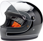 Biltwell Gringo S Gloss Storm Grey/black Tracker Helmet