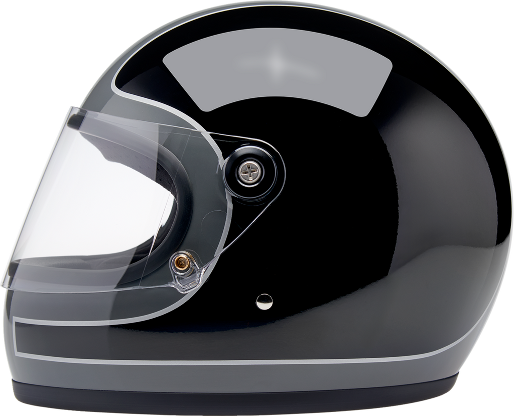 Biltwell Gringo S Gloss Storm Grey/black Tracker Helmet