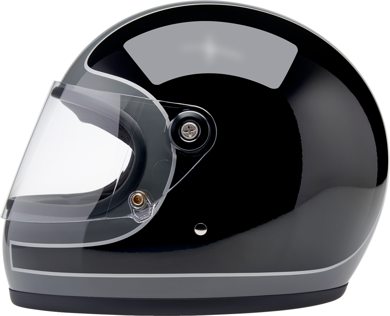 Biltwell Gringo S Gloss Storm Grey/black Tracker Helmet