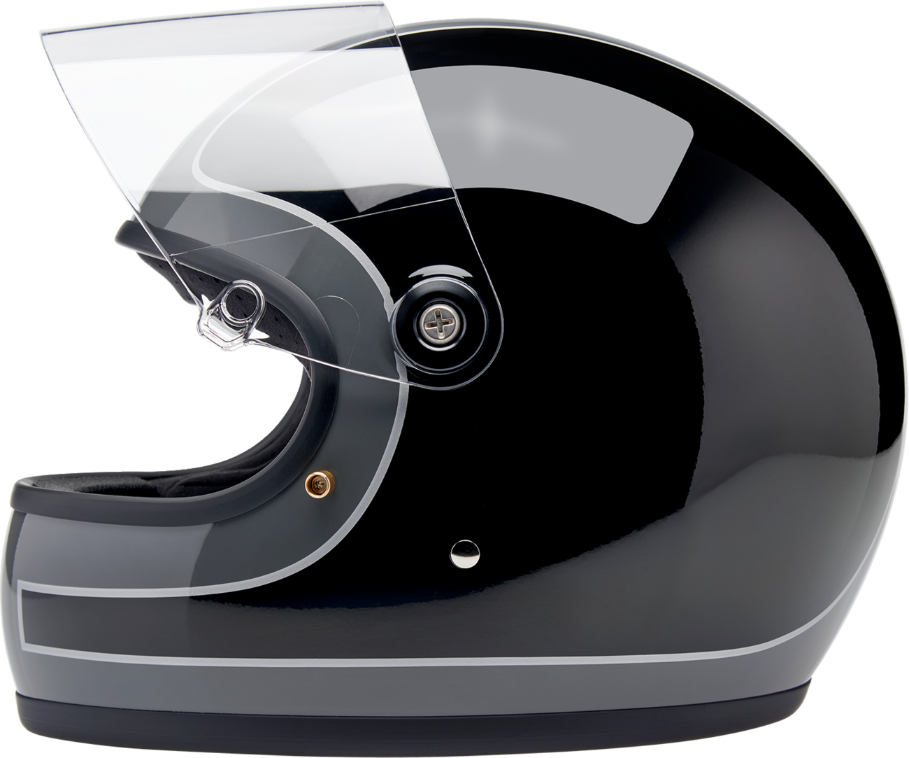 Biltwell Gringo S Gloss Storm Grey/black Tracker Helmet