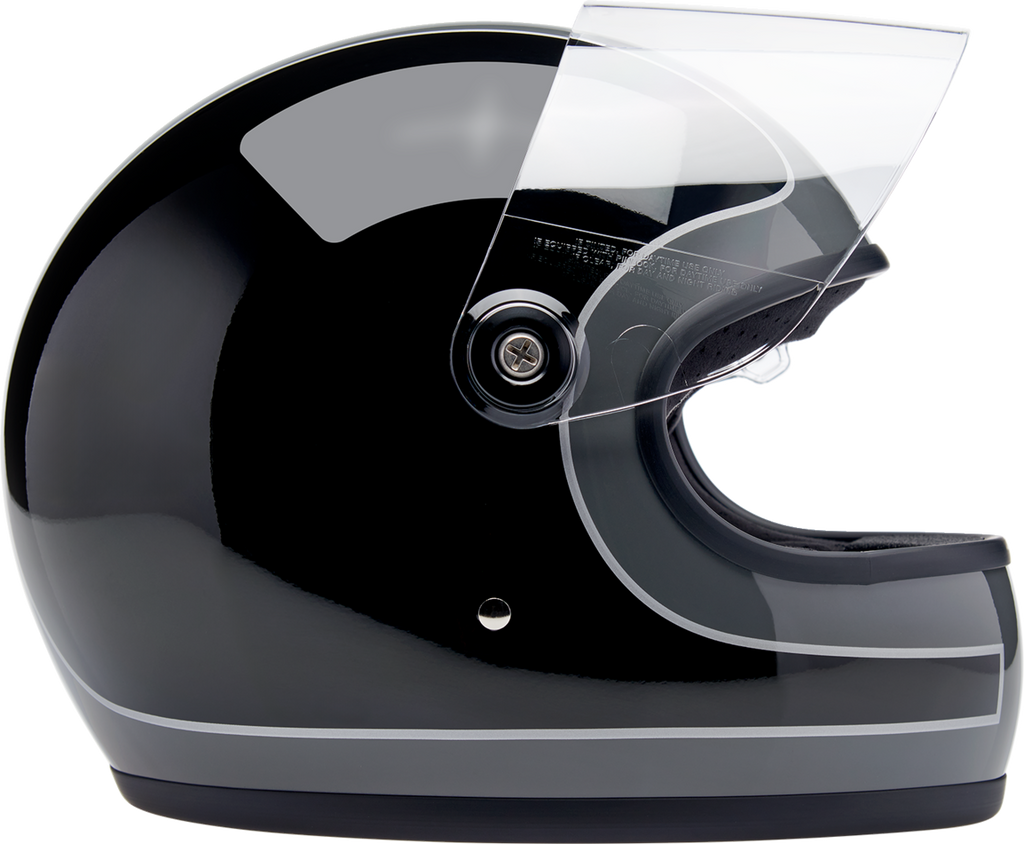 Biltwell Gringo S Gloss Storm Grey/black Tracker Helmet