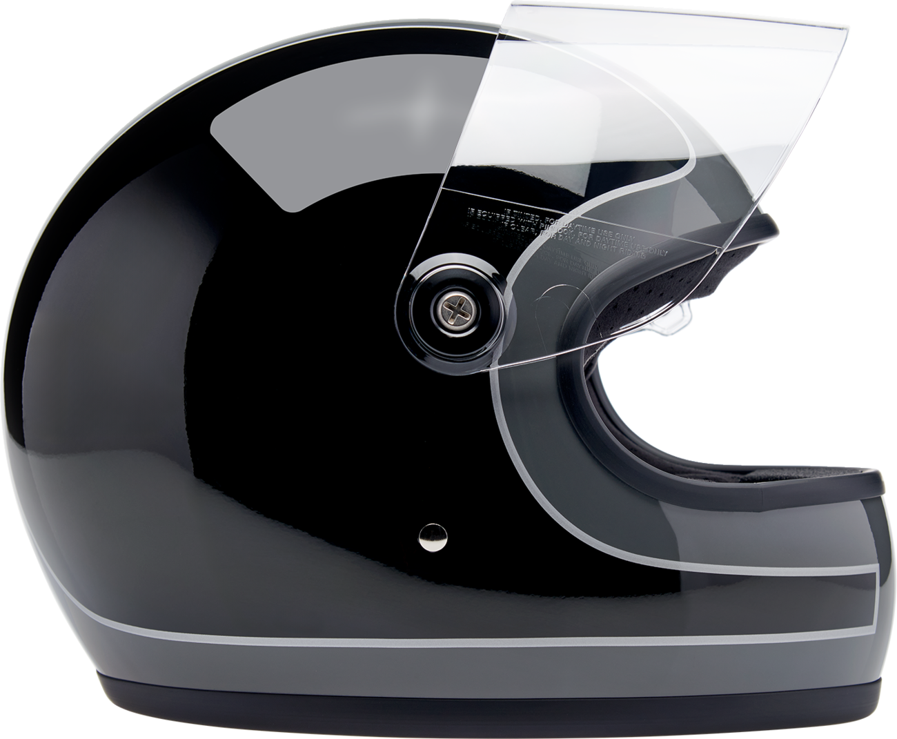 Biltwell Gringo S Gloss Storm Grey/black Tracker Helmet