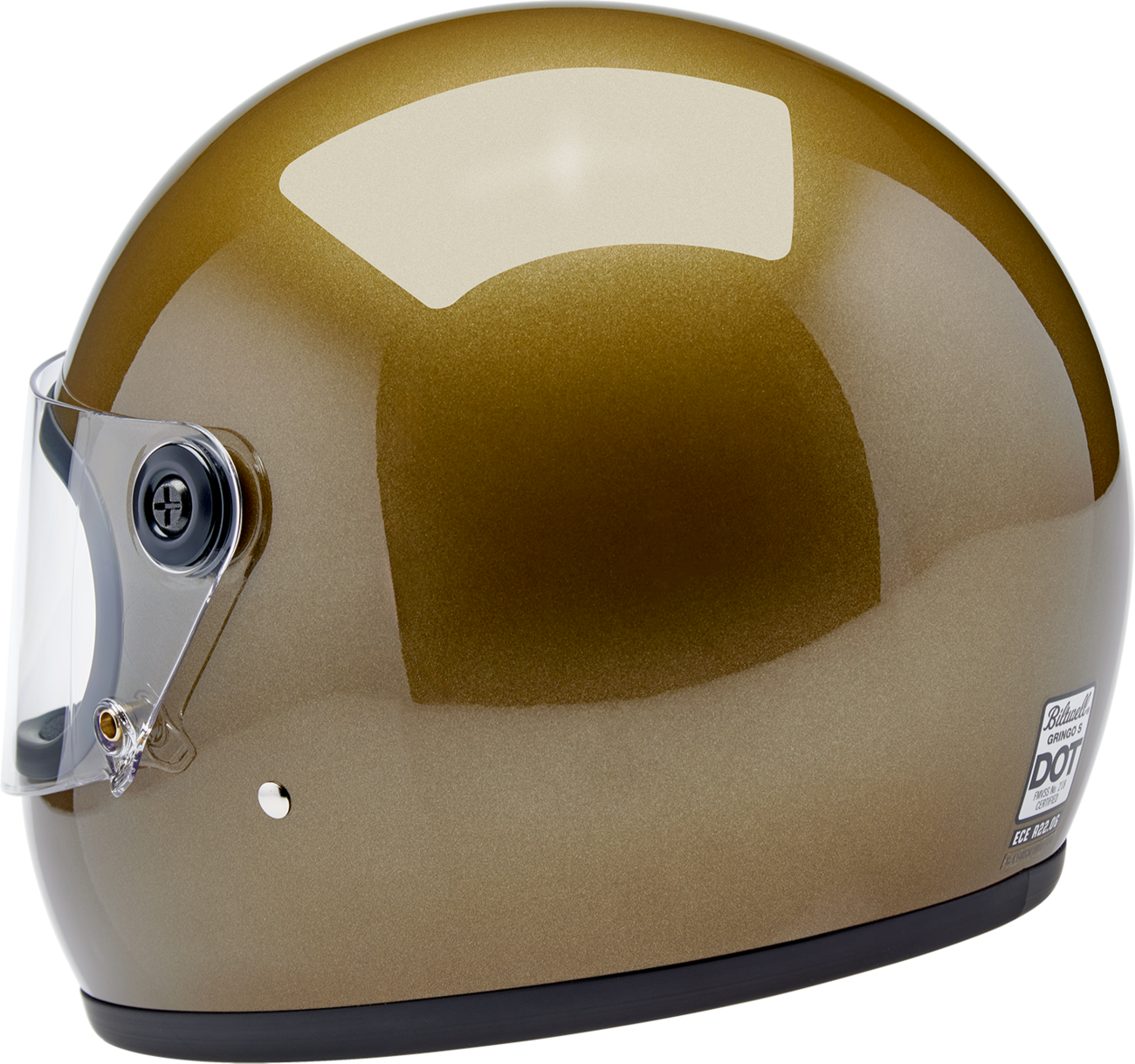 Biltwell Gringo S Ugly Gold Metallic Helmet