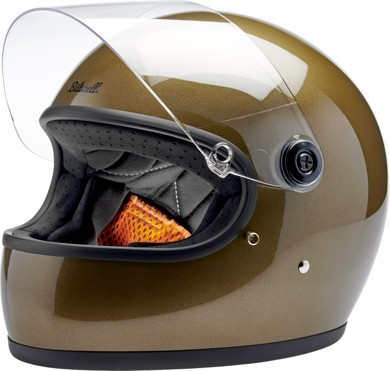 Biltwell Gringo S Ugly Gold Metallic Helmet