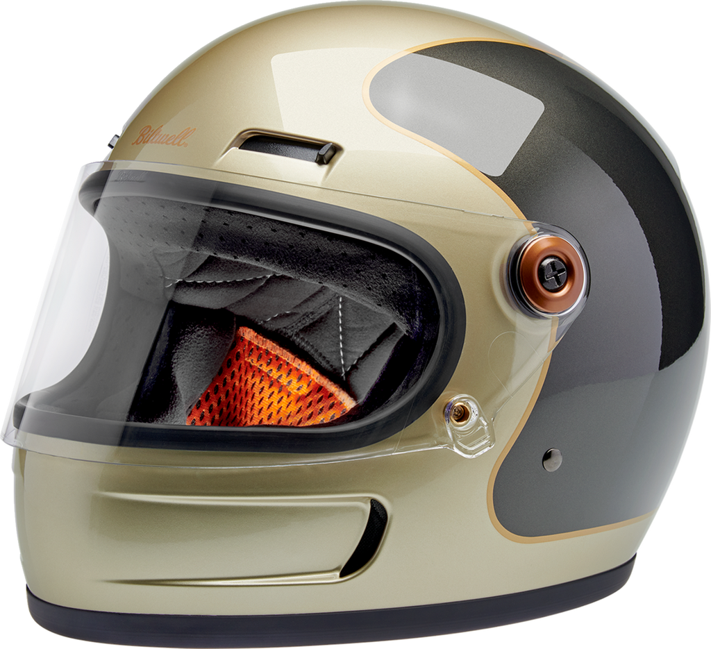 Biltwell Gringo Sv Gloss Metallic Champagne/charcoal Trakr Helmet