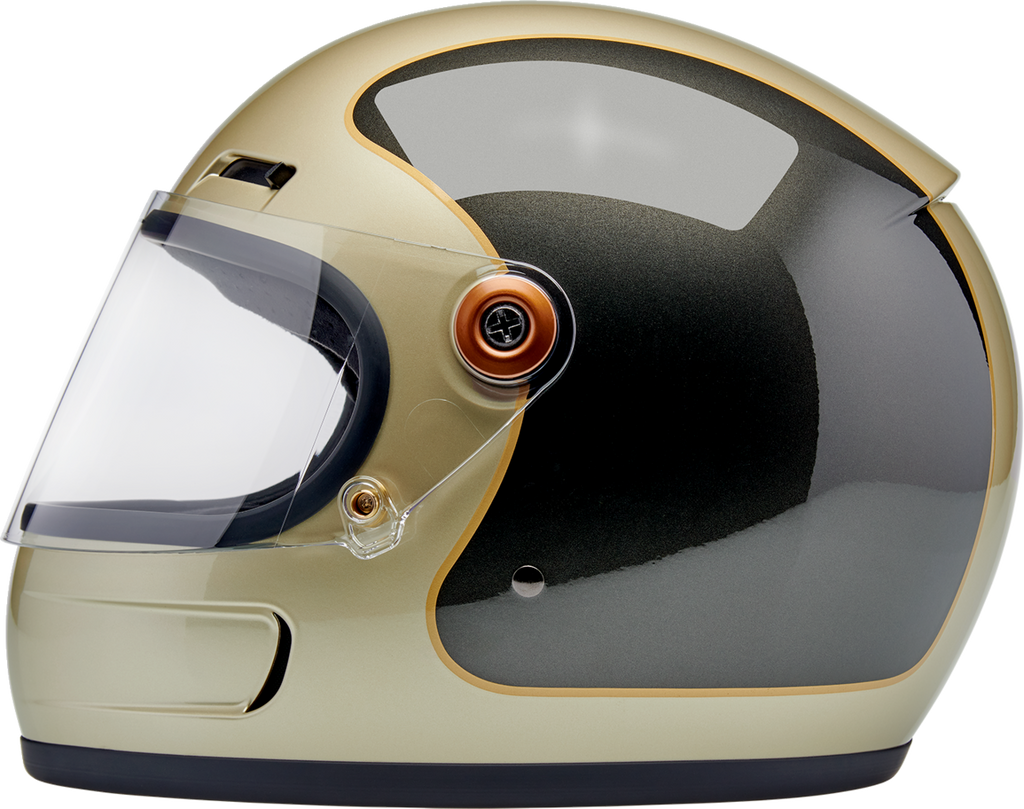 Biltwell Gringo Sv Gloss Metallic Champagne/charcoal Trakr Helmet
