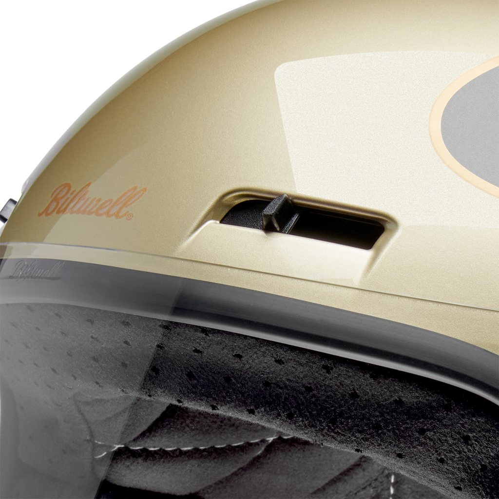 Biltwell Gringo Sv Gloss Metallic Champagne/charcoal Trakr Helmet