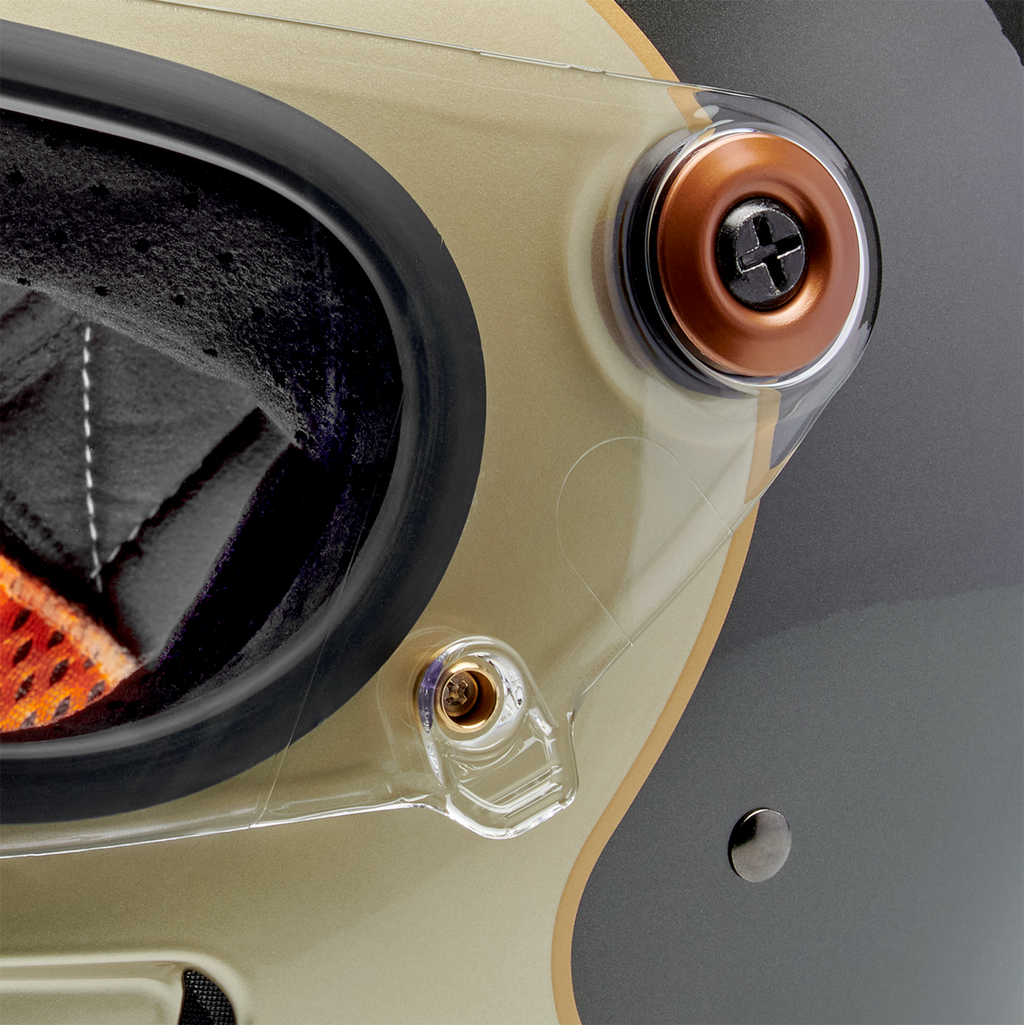 Biltwell Gringo Sv Gloss Metallic Champagne/charcoal Trakr Helmet