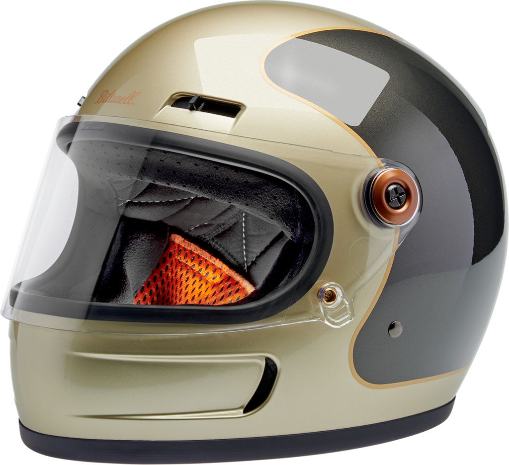 Biltwell Gringo Sv Gloss Metallic Champagne/charcoal Trakr Helmet