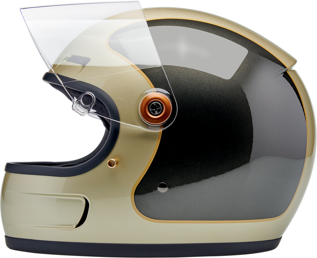 Biltwell Gringo Sv Gloss Metallic Champagne/charcoal Trakr Helmet
