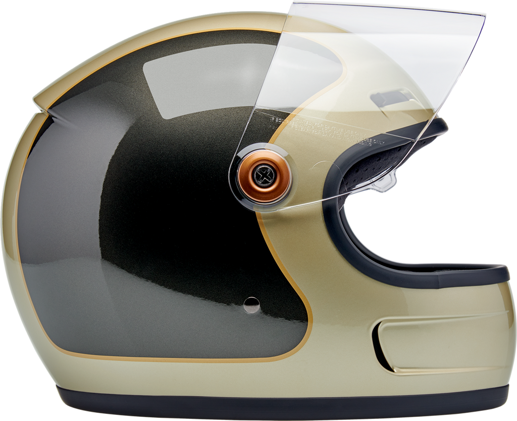 Biltwell Gringo Sv Gloss Metallic Champagne/charcoal Trakr Helmet