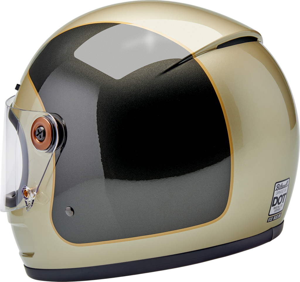 Biltwell Gringo Sv Gloss Metallic Champagne/charcoal Trakr Helmet